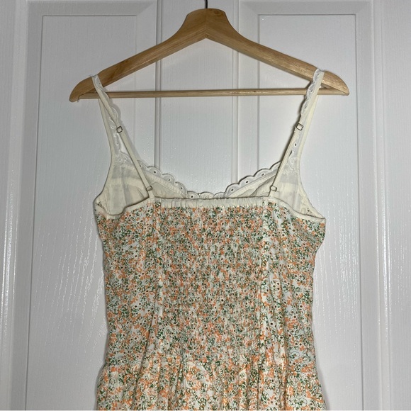 ASTR NWOT Yamila Corset Floral Midi Dress Green Size Small S Romantic Feminine - Picture 8 of 15